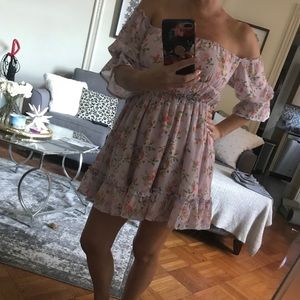 Lovers & Friends off shoulder dress